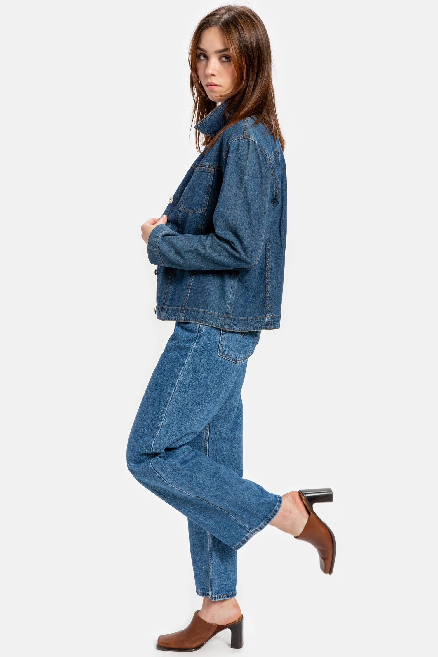 90s Dark Wash Denim Jacket L – Dead Byrd Vintage